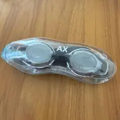【新品未使用】AX スイミングゴーグル　ブラックxシルバー