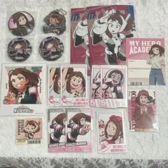 僕のヒーローアカデミア ヒロアカ 麗日お茶子 缶バッジ ポストカード ヒロアカ展