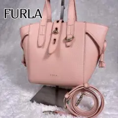 みゆ様✨未使用✨ FURLA ミネルヴァ　ハンドバッグ　ピンク　2way ピンク ✨未使用✨ FURLA ミネルヴァ ハンドバッグ ピンク 2way ピンク - メルカリ
