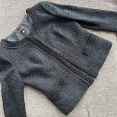 ジャスグリッティ　ノーカラージャケット　黒　オケージョン