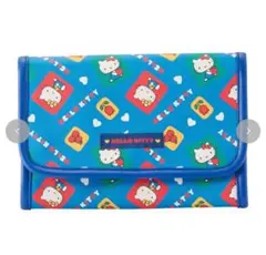 ハローキティ ポーチ しまむら レトロキティ サンリオ 母子手帳ケース ブルー