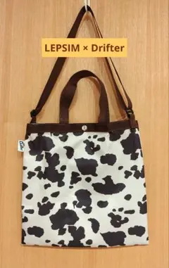 ◎LEPSIM × Drifter◎レプシムオリジナル別注トートバック カウ柄