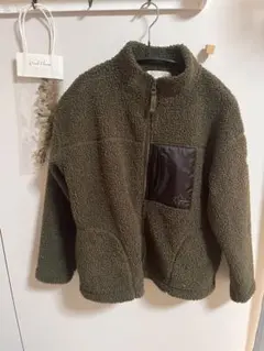 LOGOS DAYS フリースジャケット ボアジャケット カーキ