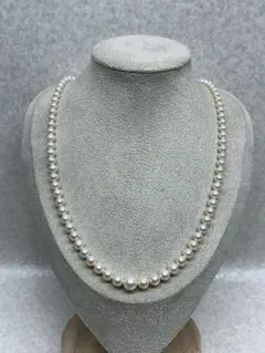 P3）アコヤ 本真珠 本パール 約8mm ネックレス シルバー あこや真珠