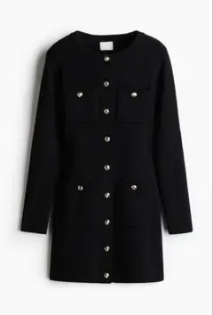 フロントポケットニットワンピース H&M ミニワンピース