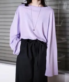 HAKUJI Tencel Cotton L/S Big PO Lavenderのサムネイル