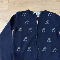 Bonpoint 花柄刺繍 カーディガン 6A
