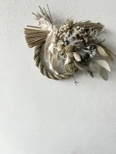 2023 2way お正月arrangement しめ縄リース③