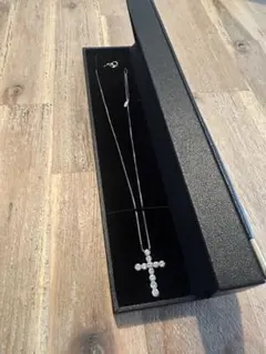 定価60万円土日限定値下げ中⭐️2ct クロスダイヤモンド プラチナネックレス