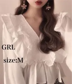 GRL フリルショート丈ブラウスペプラムのサムネイル