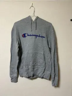 【Champion 】グレー パーカー M