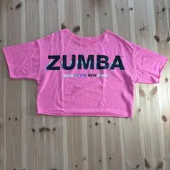 ZUMBA ピンク クロップドTシャツ