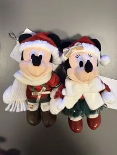 ディズニー　クリスマス　2025 ミキミニ ぬいぐるみバッジ
