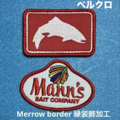 B023 Simms & Mann’s 2種　刺繍パッチ　ベルクロ
