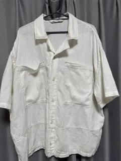 ZARA 半袖シャツ ホワイト Mサイズのサムネイル