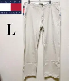 トミー TOMMY コットンパンツ L ベージュ チノパン アメカジ 古着
