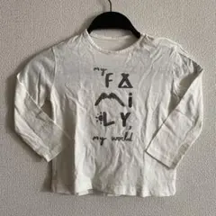 ZARA baby ザラベビー　ロンT 長袖　白　family 98cm 春　秋