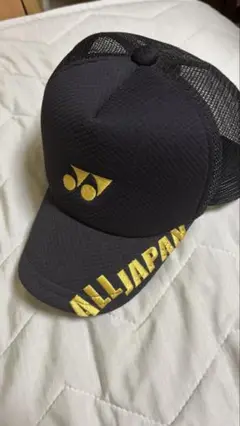 ソフトテニス　ヨネックス　黒金　ALL JAPAN オールジャパン 美品】ソフトテニス 帽子 キャップ オールジャパン ヨネックス