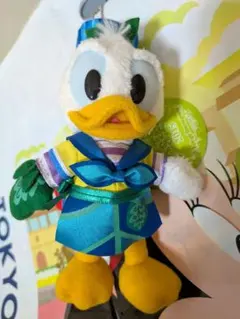 【新品タグ付】ディズニーランド☆イースター2015☆ドナルド ぬいぐるみバッジ