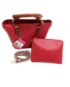 D.KELLY バックインバック　ショルダーバック ポーチ 赤