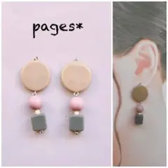 No.64*5 カラフルポップピアス/イヤリング