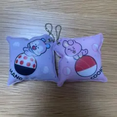 【非売品】BT21 Mang 、Cooky クッション型キーホルダー 2個セット