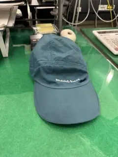 mont-bell 青 キャップ