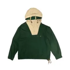 S J.CREW ジェイクルー コットン アノラック スモック ベージュx緑のサムネイル