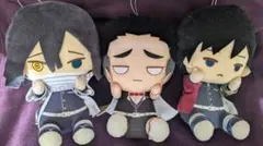 鬼滅の刃　でっかいぼふっとぬいぐるみ　悲鳴嶼行冥、伊黒小芭内、冨岡義勇