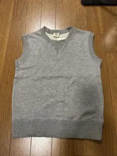 グレー ノースリーブベスト 120 綿100%