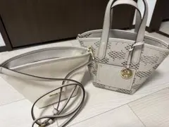 【正規品】Michael Kors ジップトート スモール グレー
