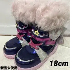 Double Star スノーブーツ　キッズ　ユニコーン　スパイク付き　18cm