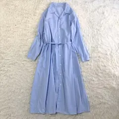 ✨美品✨2025✨セオリーリュクス シャツワンピース ブルーナ