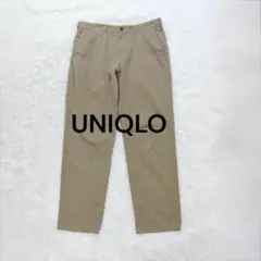 ユニクロ◇UNIQLO レギュラーフィットチノ M ベージュ コットン100%♪