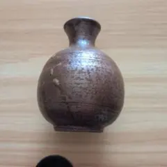 陶製 茶色 花瓶