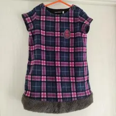 BeBe チェック柄 ワンピース 100cm