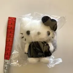 新品未開封 ハローキティ マスコットホルダー ミニチュアキルト ブラック 黒