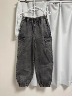 GU ケミカルウォッシュ カーゴパンツ ジョガーパンツ