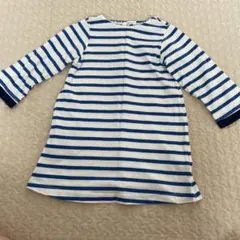 ボーダーワンピース　will mery ムージョンジョン　90 青　キッズのサムネイル
