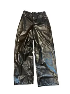 GOAR goar.archive クロコ ジッパーパンツ マットブラック - メルカリ