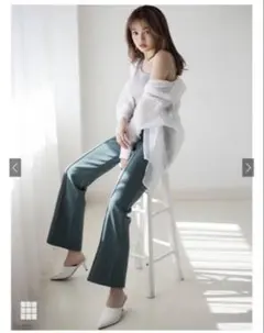 フロントタックフレアパンツ K8360t GRL