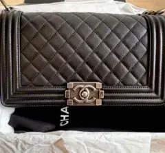 【超美品】CHANEL ボーイシャネル キャビアスキン 25