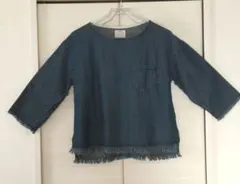tocco closet デニムプルオーバー 五分袖 フリンジのサムネイル