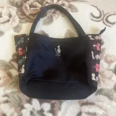 猫プリント 中型トートバッグ