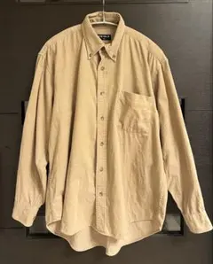 紺タグ　90s 00sオールドユニクロ　コーデュロイ　ベージュ　Mサイズ