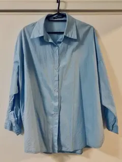 ライトブルー 長袖シャツ カジュアル