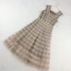 極美品　132.000円　エポカ　レースドレス フレアチュールワンピース 40