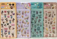 ディズニーぷくぷくシール4点セット
