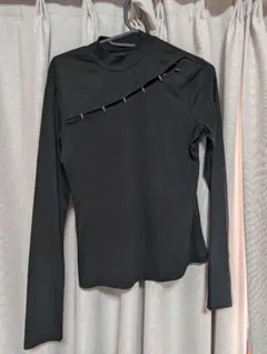 PunkRave Black Scar Top ブラック長袖トップス