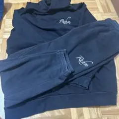 Ruhm ブラック パーカー＆パンツ セット L/XL